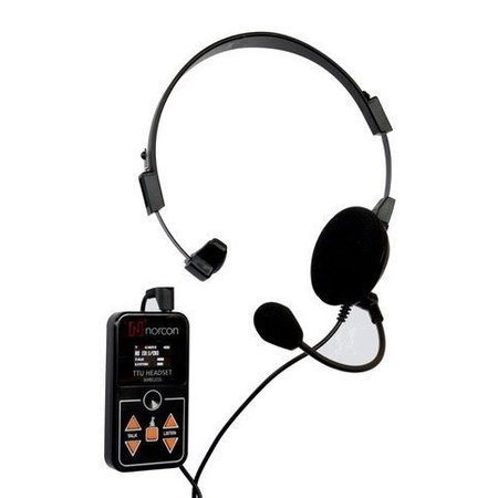 NORCON COMMUNICATIONS Two-Way Communication Headset Black Wired W/ Noice Cancellation TTUNCHS